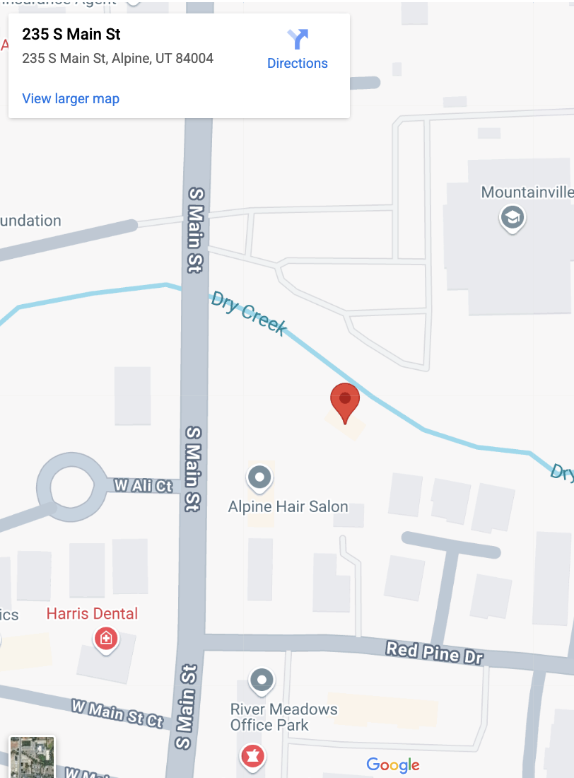 Map of the gym location